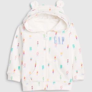 Baby Gap Girls Popsicle Ice Cream bear Hoodie 3-6M